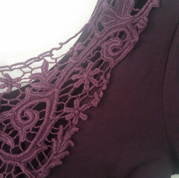 Smart Set Back Lace Top Purple - Picture 9 of 11